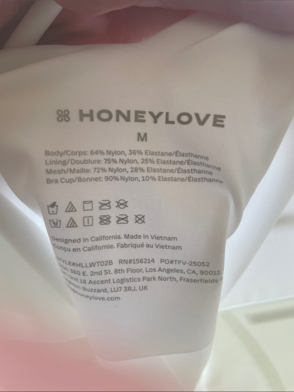 Honeylove White LiftWear Tank - Picture 5 of 6